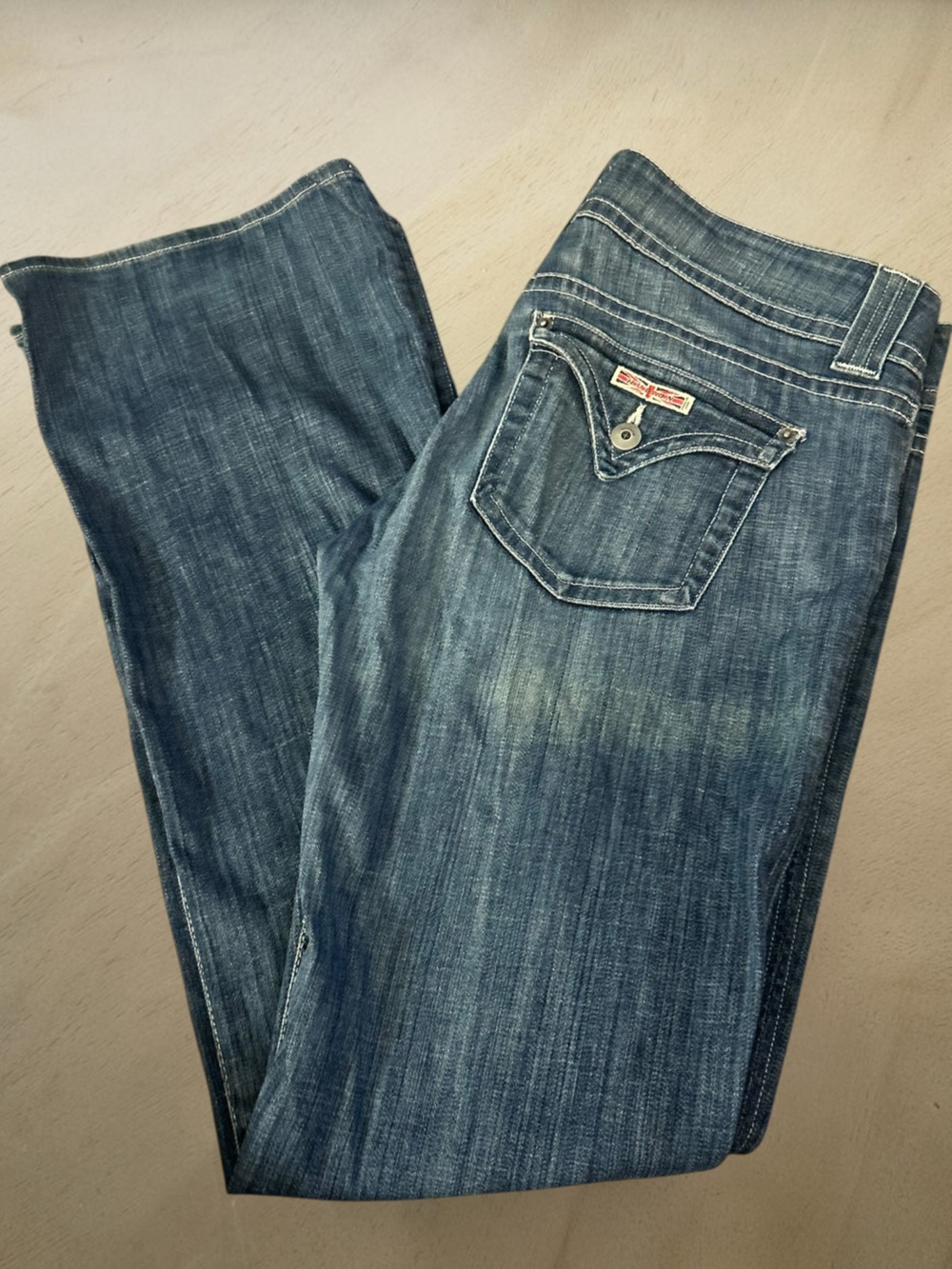 Vintage Y2K Hudson Jeans Women’s 32 Low Rise Made In Los Angeles, USA